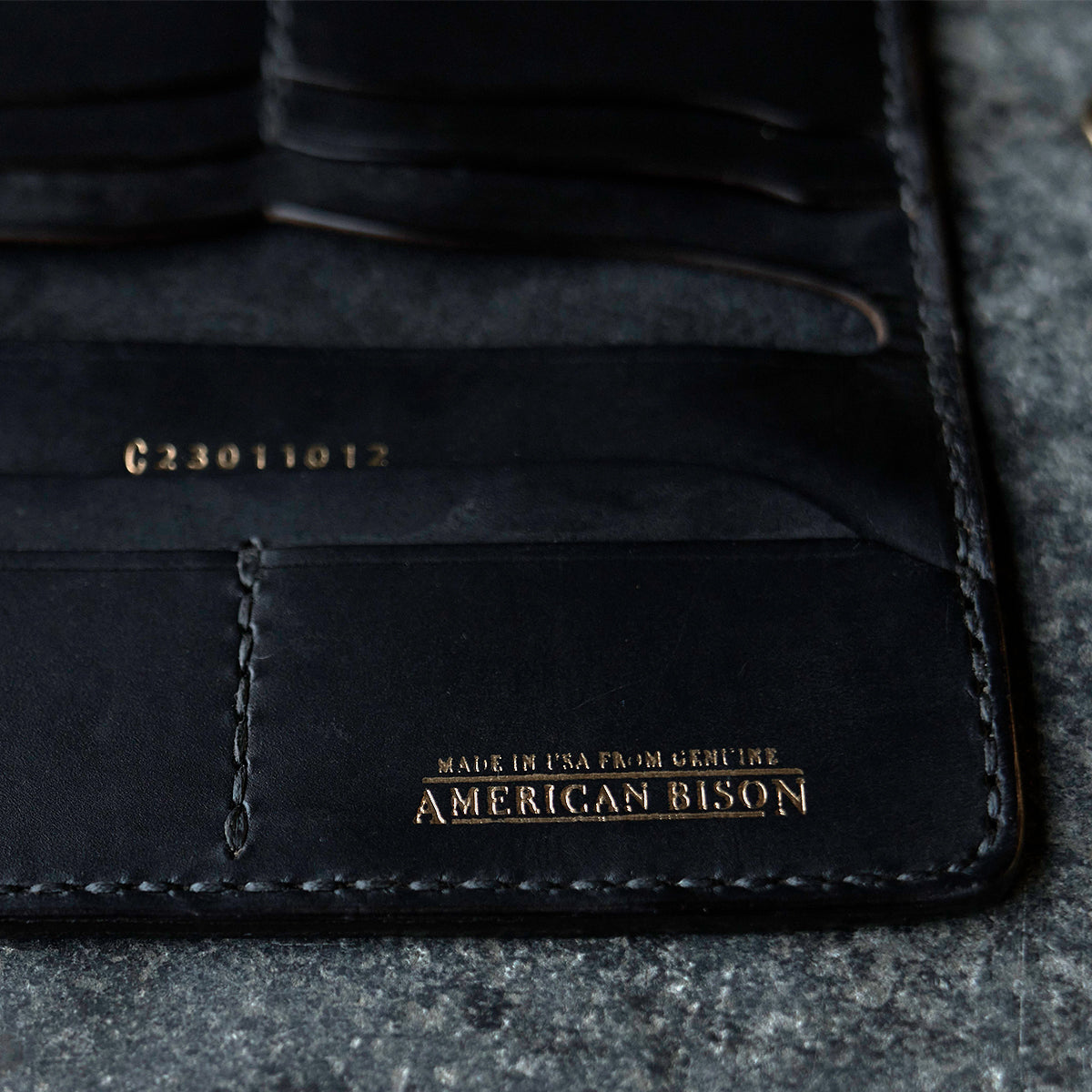 American Bison & Horween® Long Wallet No. 9 | Black