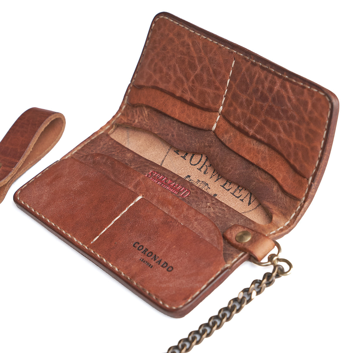 Long Vintage Stone-Washed Wallet
