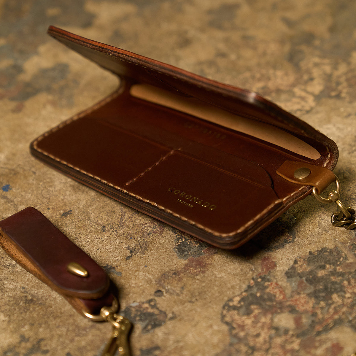 Horween® Shell Chain Wallet No.9