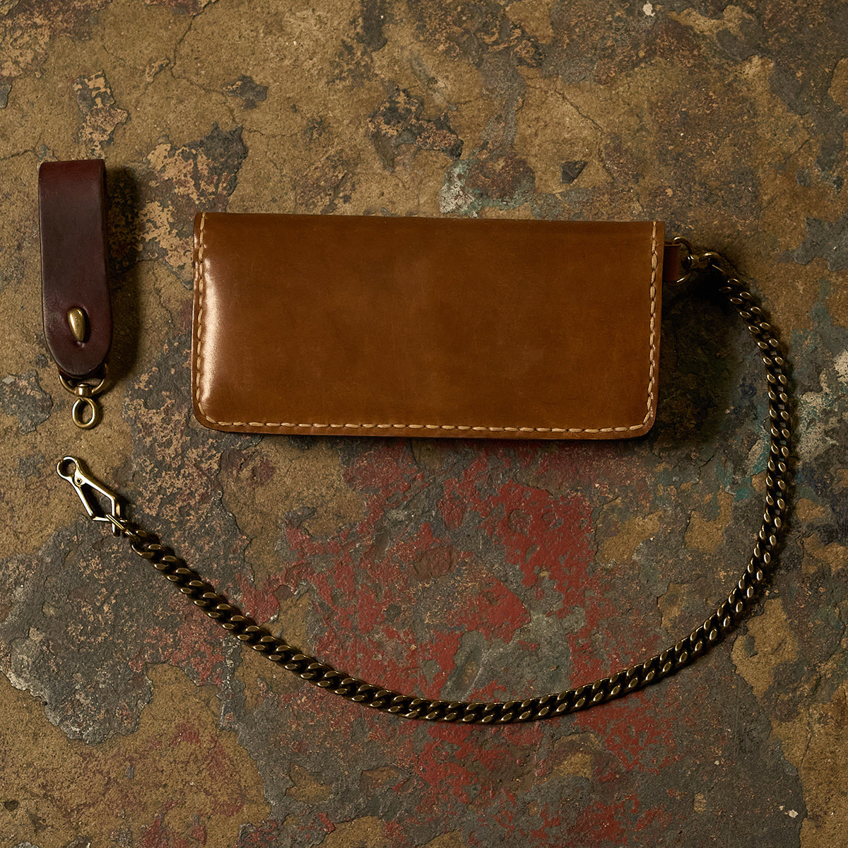 Horween® Shell Chain Wallet No.9