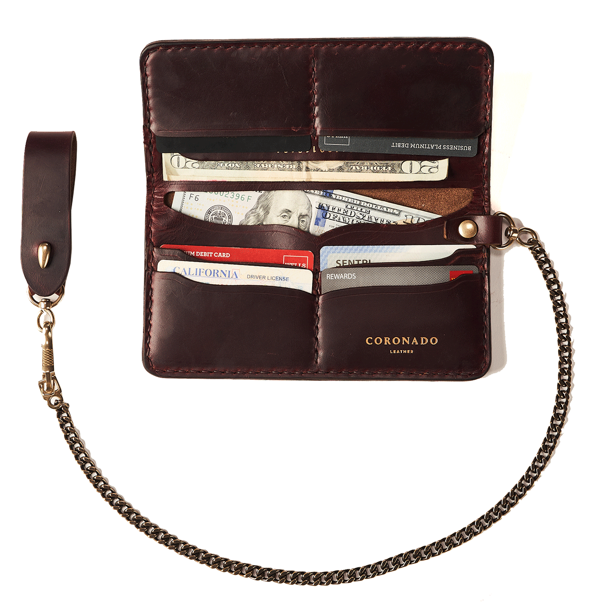 Horween® Shell Chain Wallet No.9