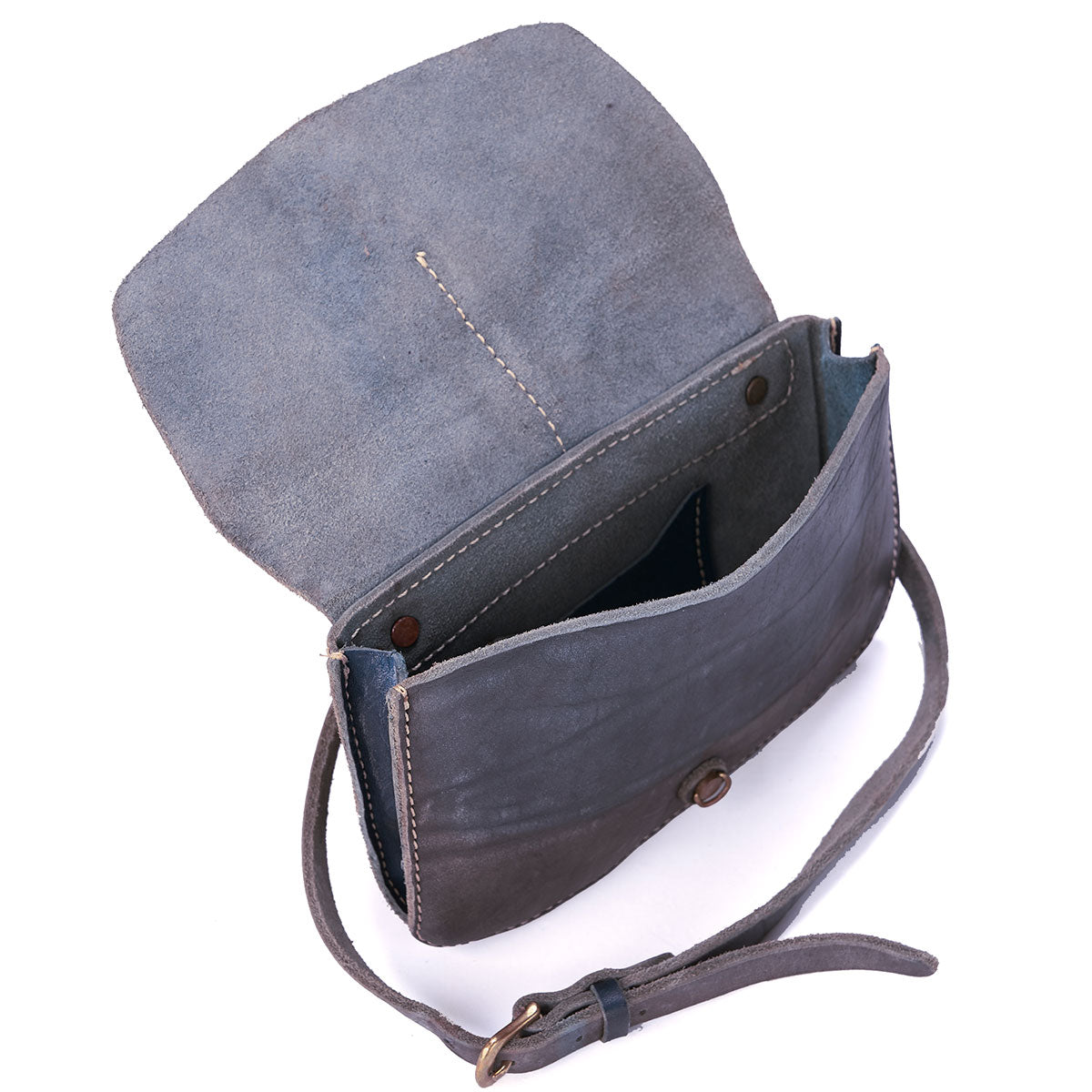 Vintage Stone-Washed Indigo Crossbody #201