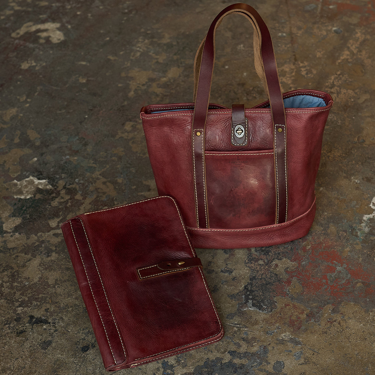 Stone-Washed Tote No.532 | LE Russet