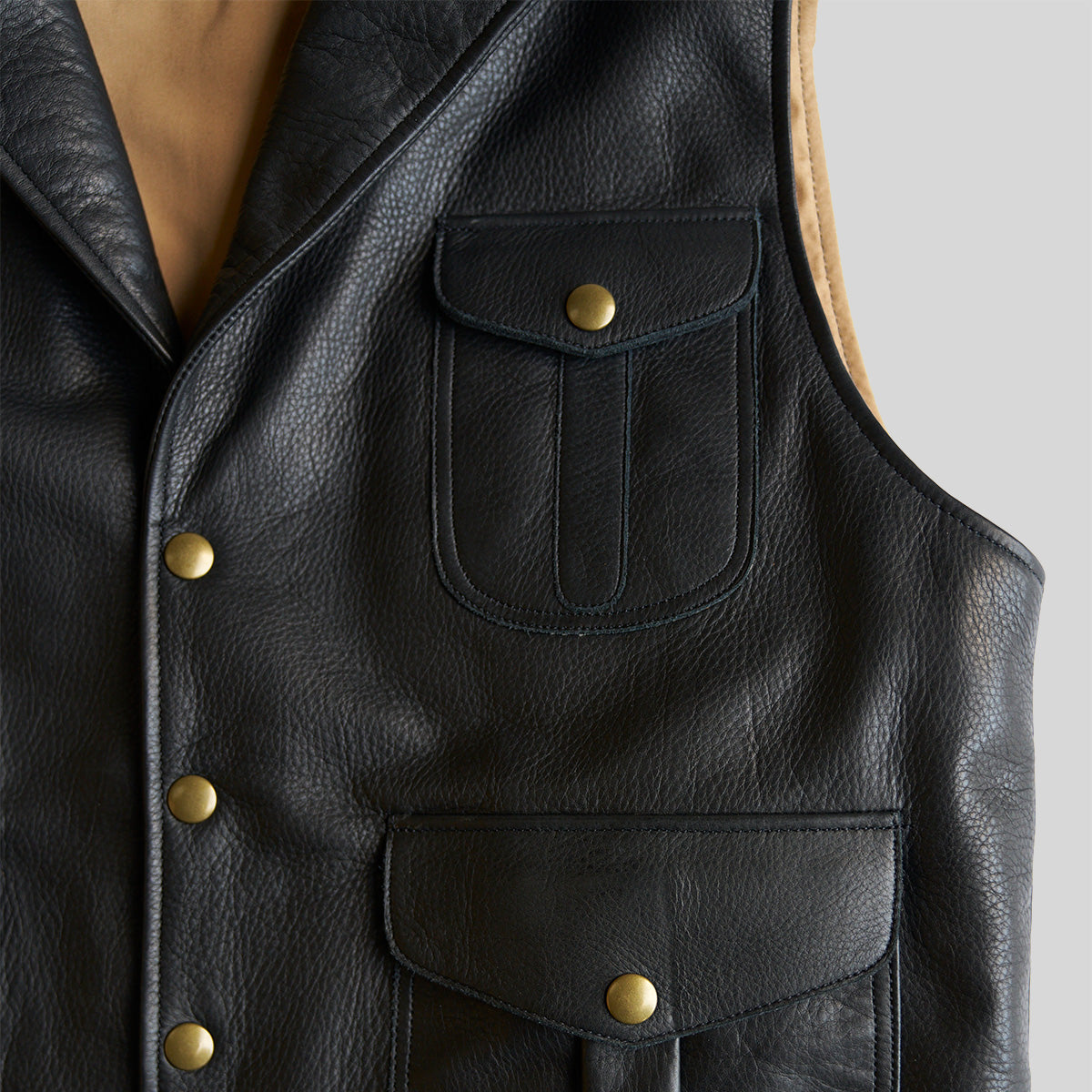 Edinburgh Napa Vest  Black — Coronado Leather