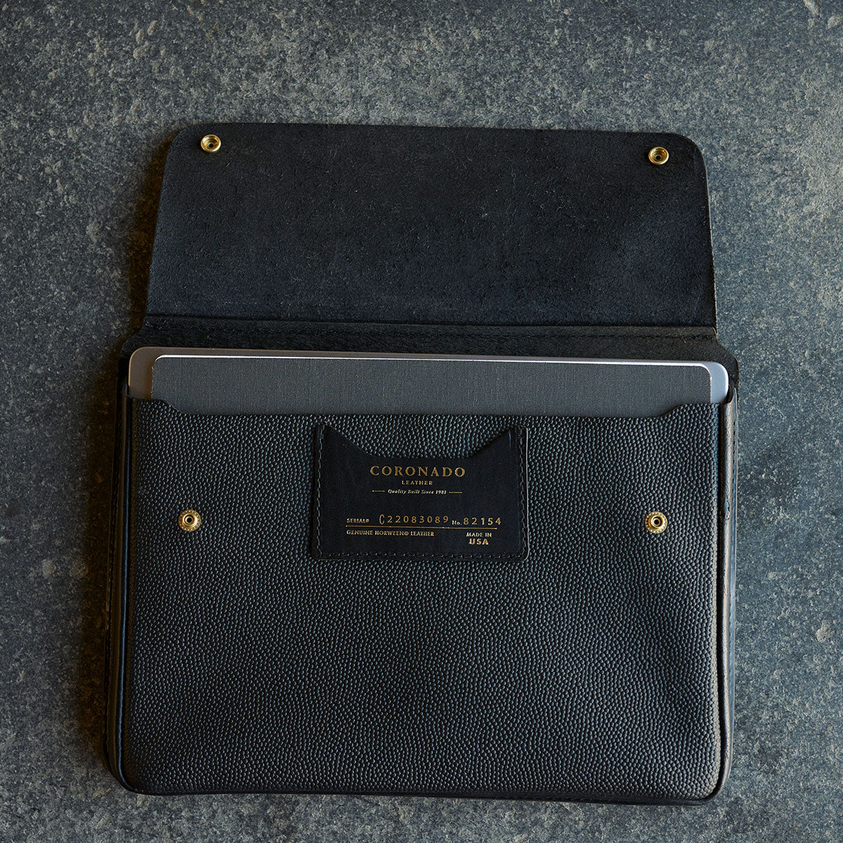 Horween® Black Football/Latigo Folio Cases | L.E. x 35