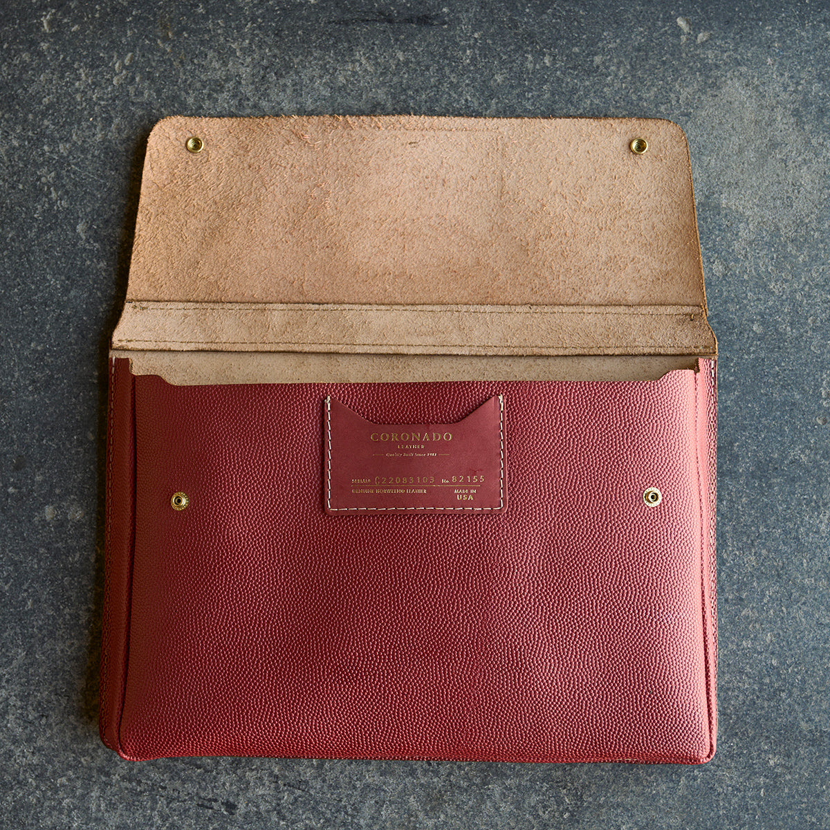 Horween® Tan Football Folio Cases | L.E. x20