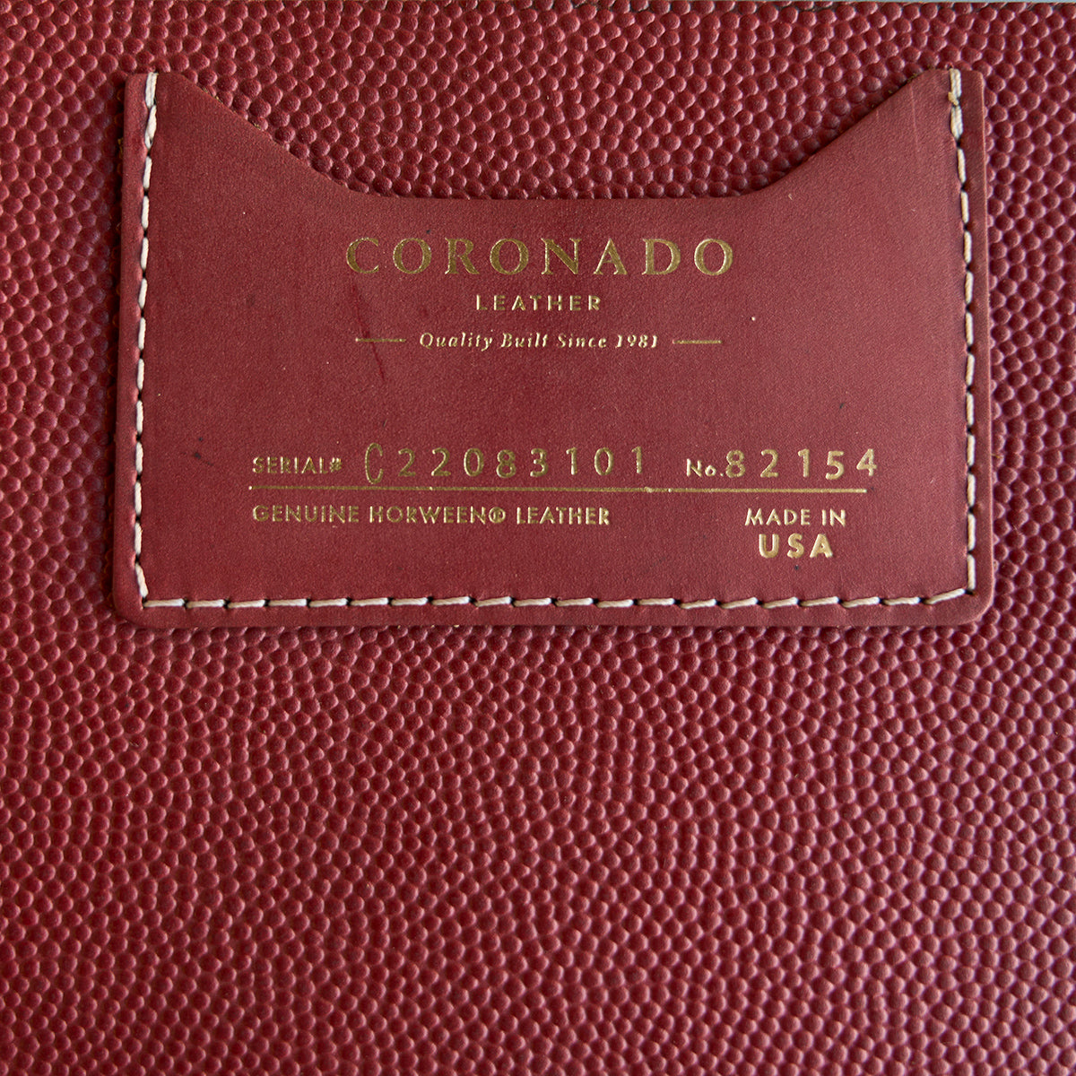 Horween® Tan Football Folio Cases | L.E. x20