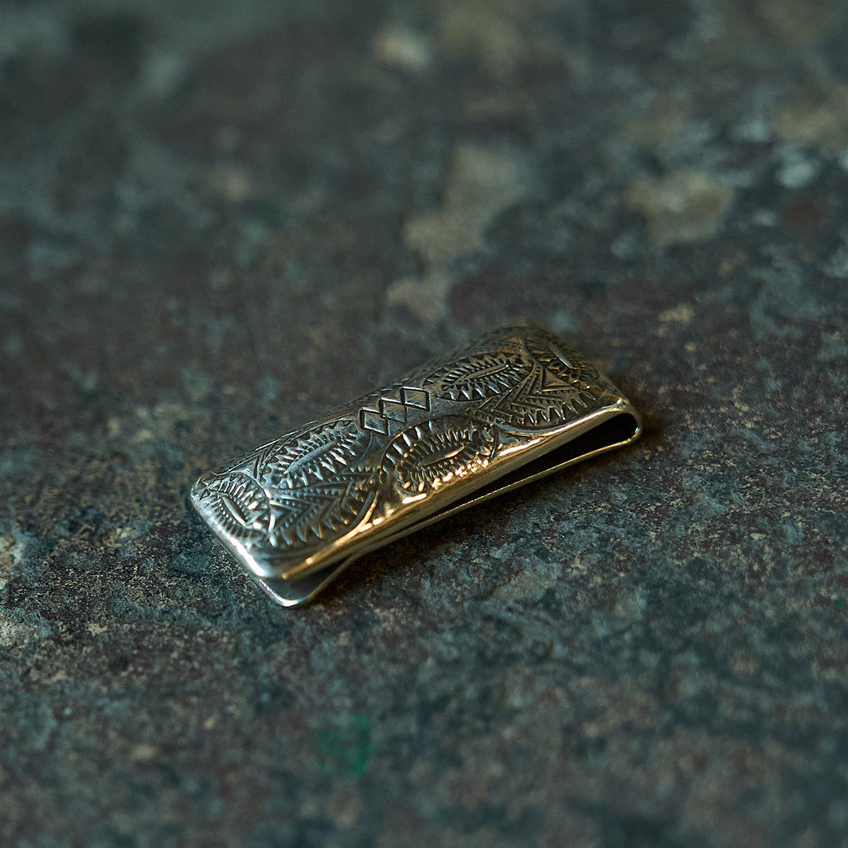 Heritage Bison Silver Clip Wallet | Black