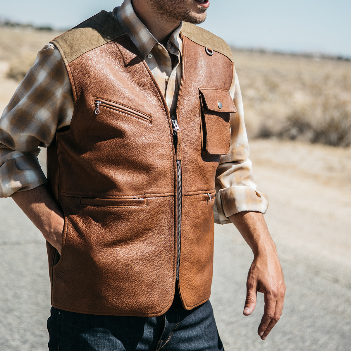 Safari Bison Travel — Coronado Leather Vest