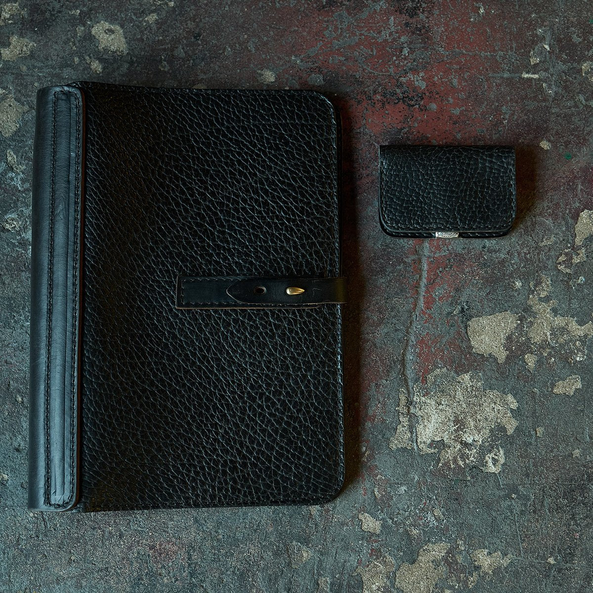 HORWEEN® Executive Folio & Wallet Set | LE Black x 10