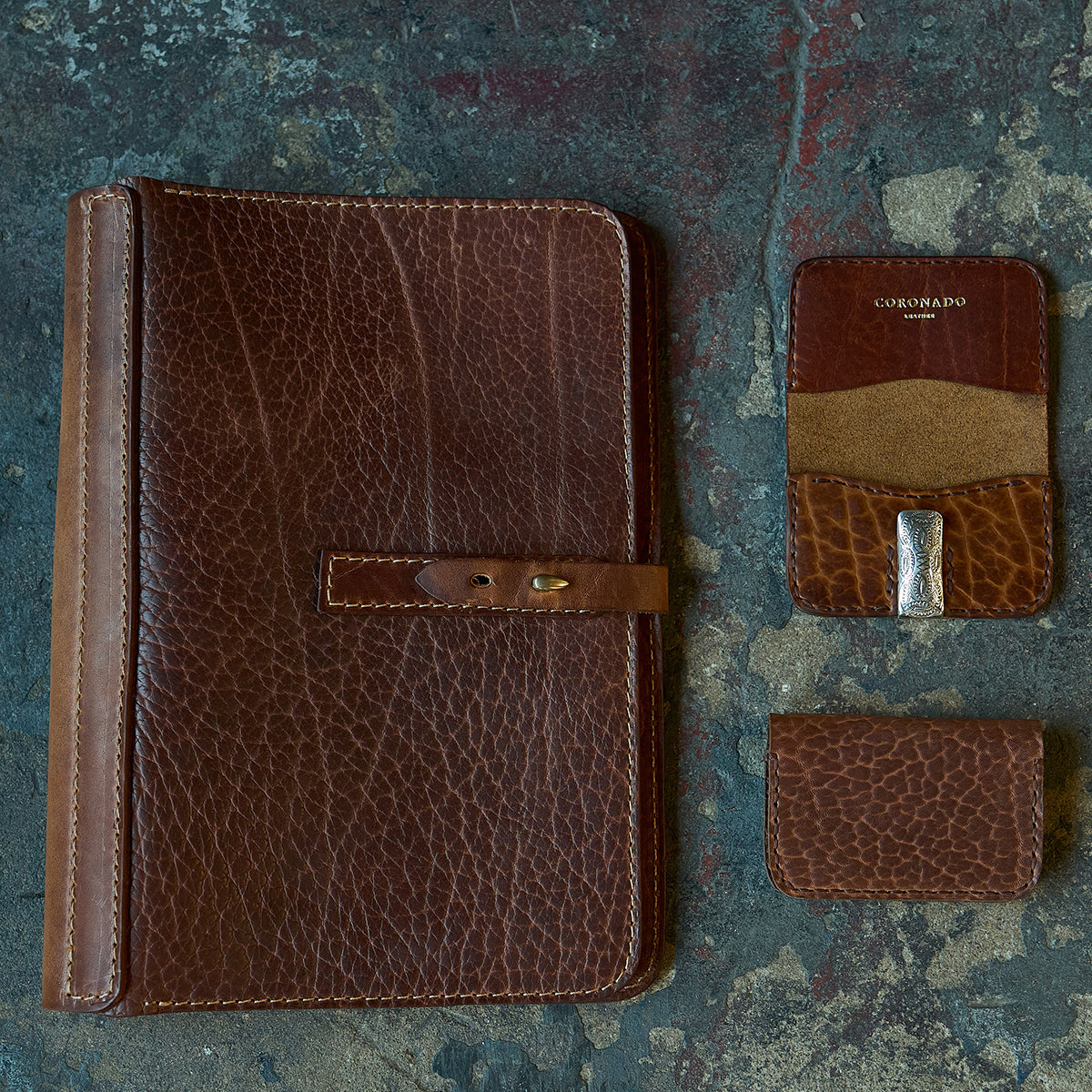 HORWEEN® Executive Folio & Wallet Set | LE Tan x 6