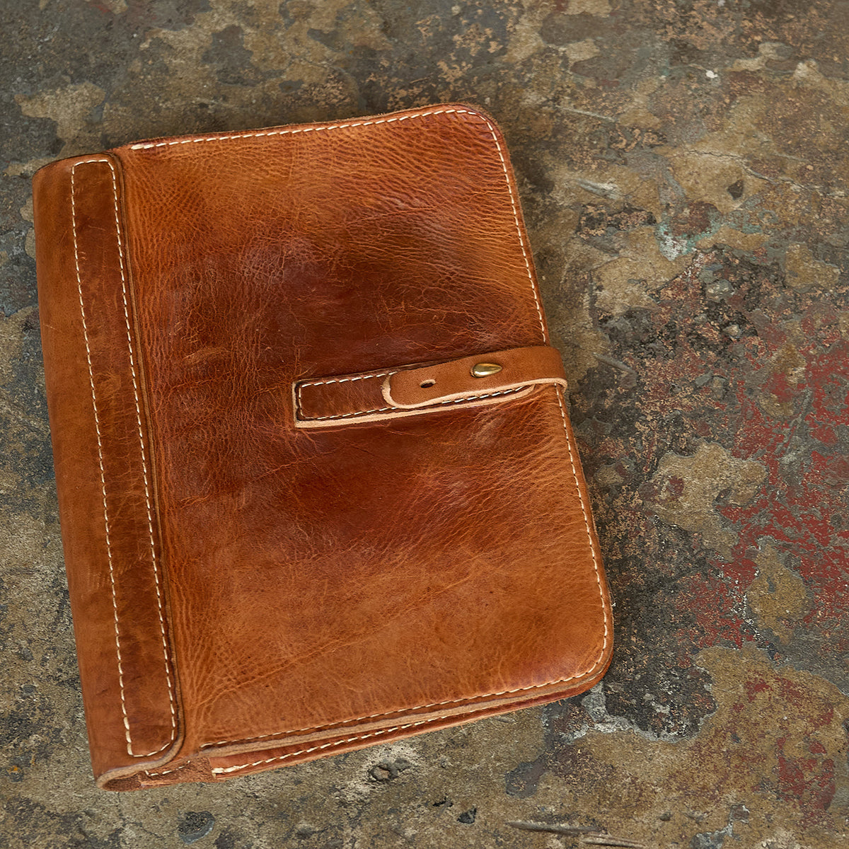 Stone Washed Half-Zip Wallet No.11