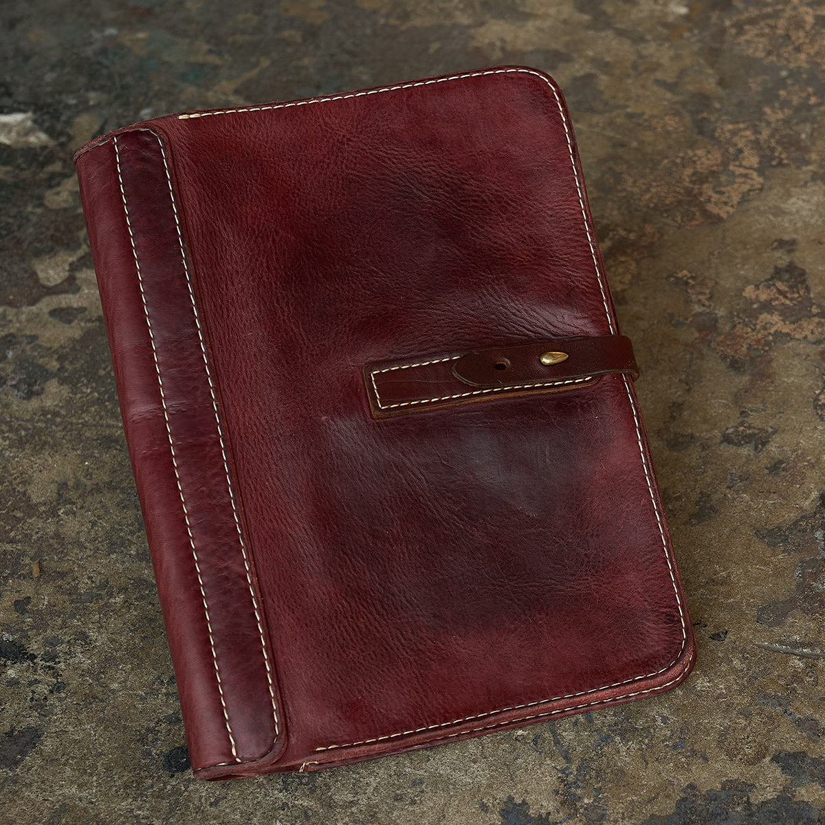 Stone-Washed Executive Folio | LE Russet