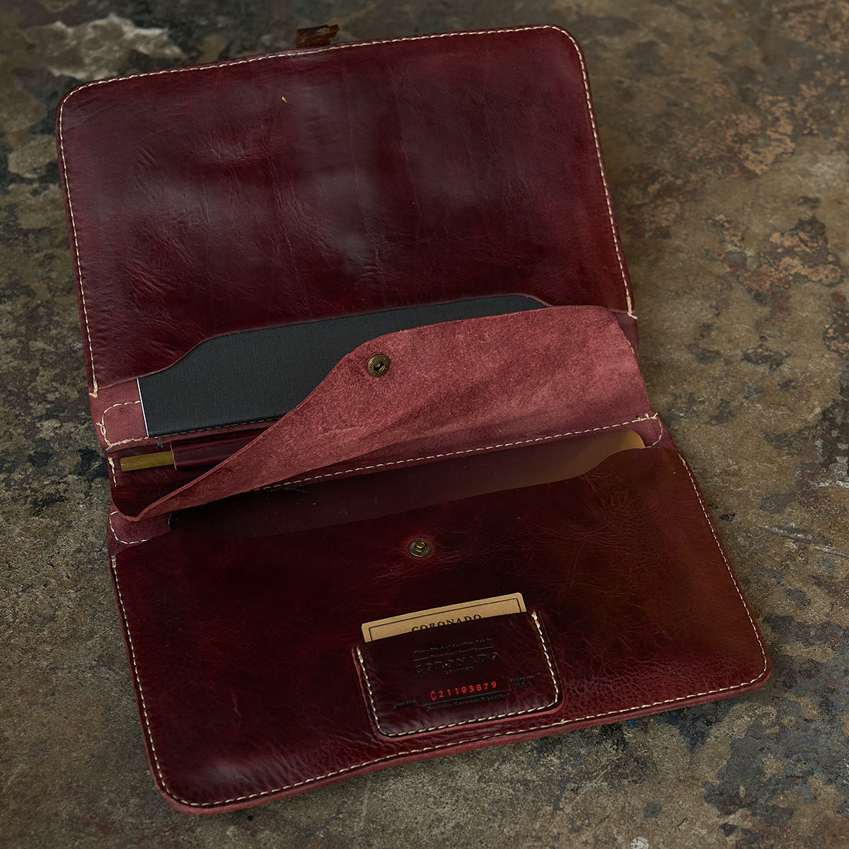 Stone-Washed Executive Folio | LE Russet