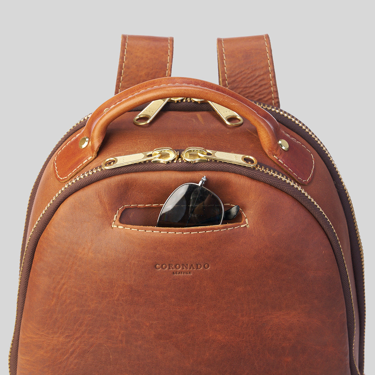 Clark Backpack No. 952 | CCW LE Saddle x20 — Coronado Leather