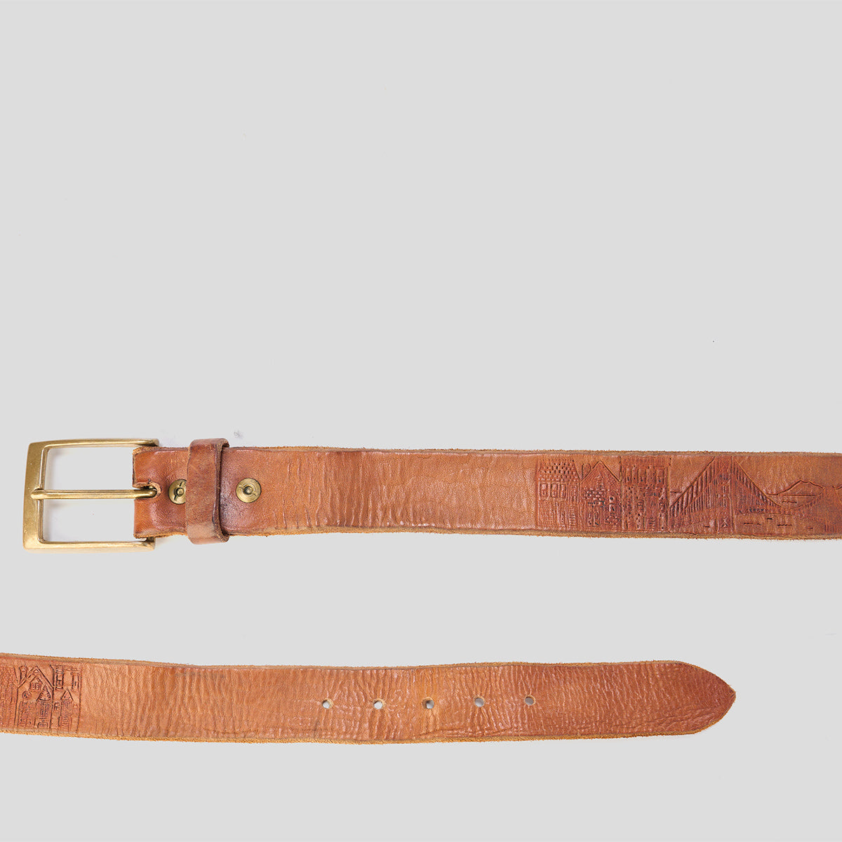 Vintage Embossed Horsehide Belt No.150 | SF