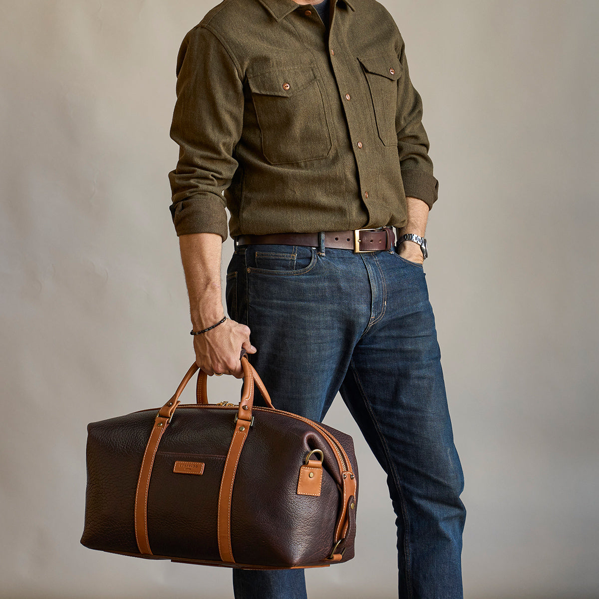 Jackson Bison Duffel No.105 | Brown LE x 10