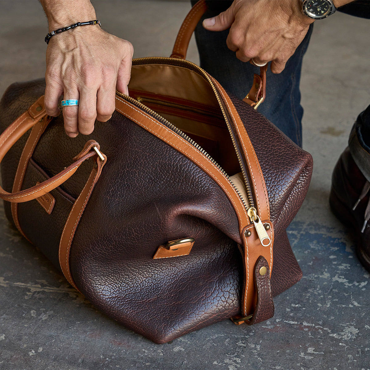 Jackson Bison Duffel No.105 | Brown LE x 10