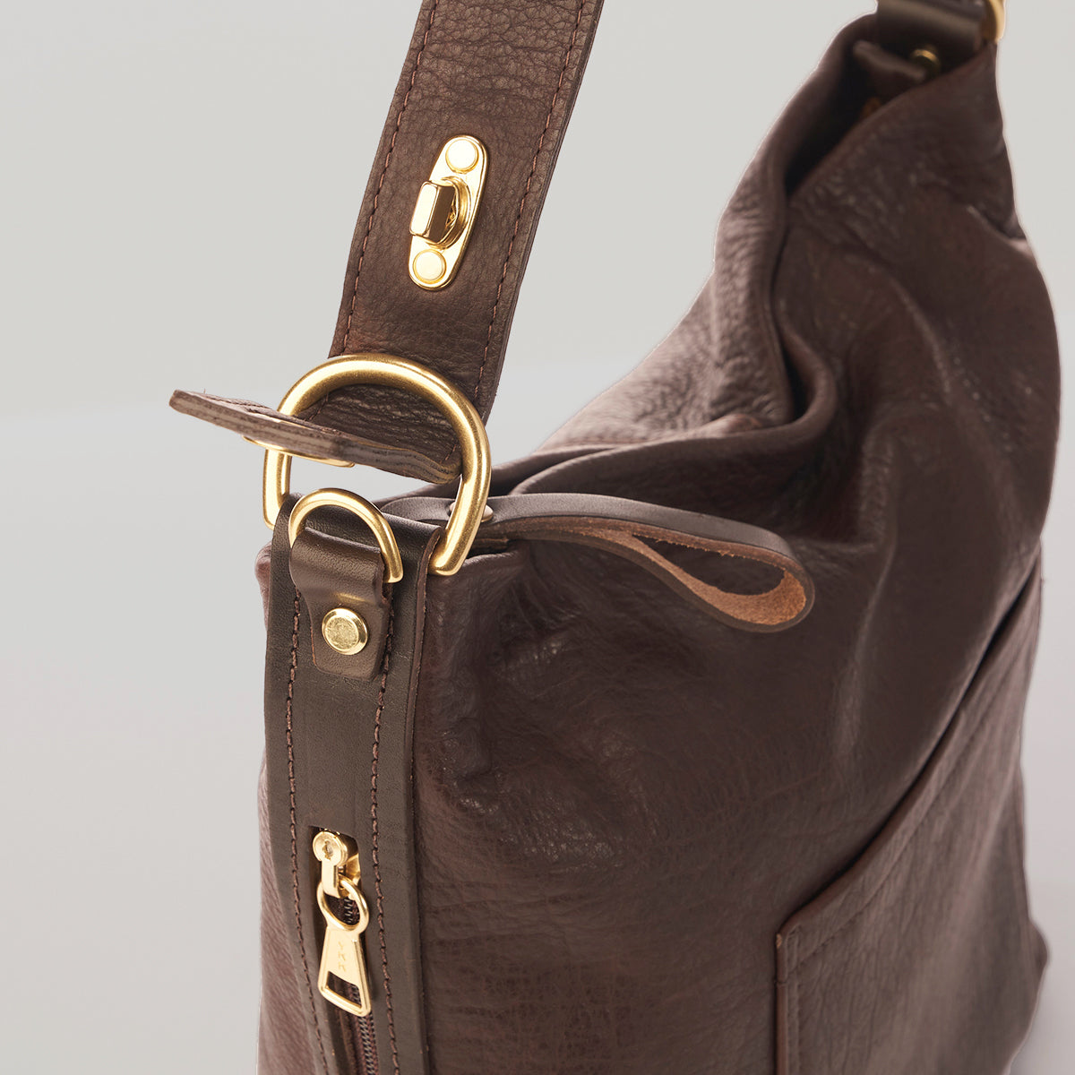 Jackie Hobo No.2  Horween® Saddle — Coronado Leather