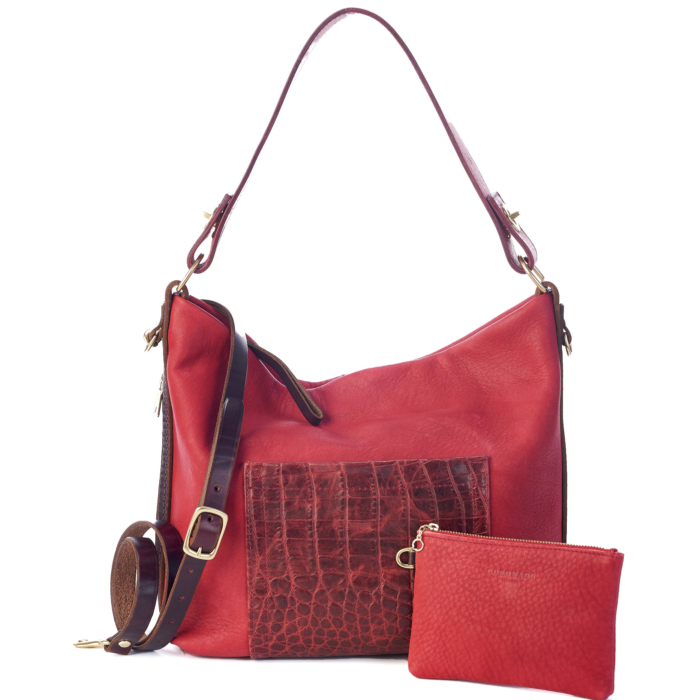 Jean Hobo Set | LE Horween Red