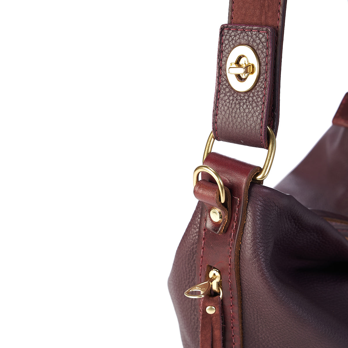 Jean Italian Hobo | Burgundy (LE)