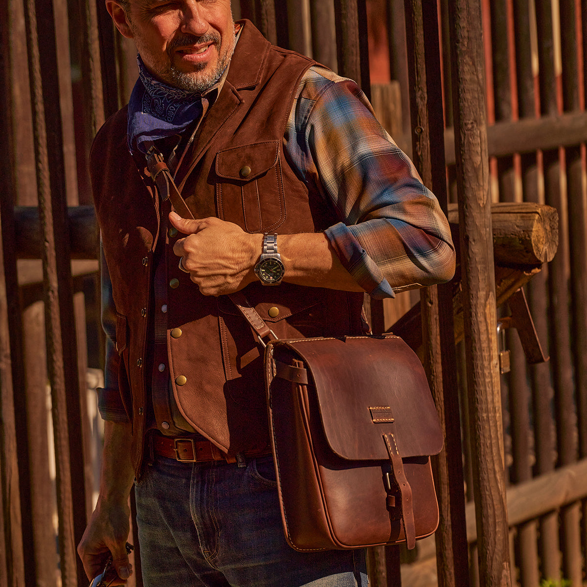 Swiss Saddle Bag No.2 | Brown LE x 10