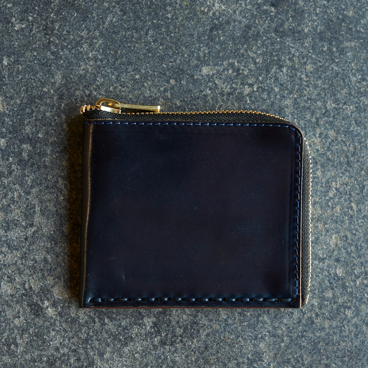 Horween Shell Cordovan Zip Wallet No.11 — Coronado Leather