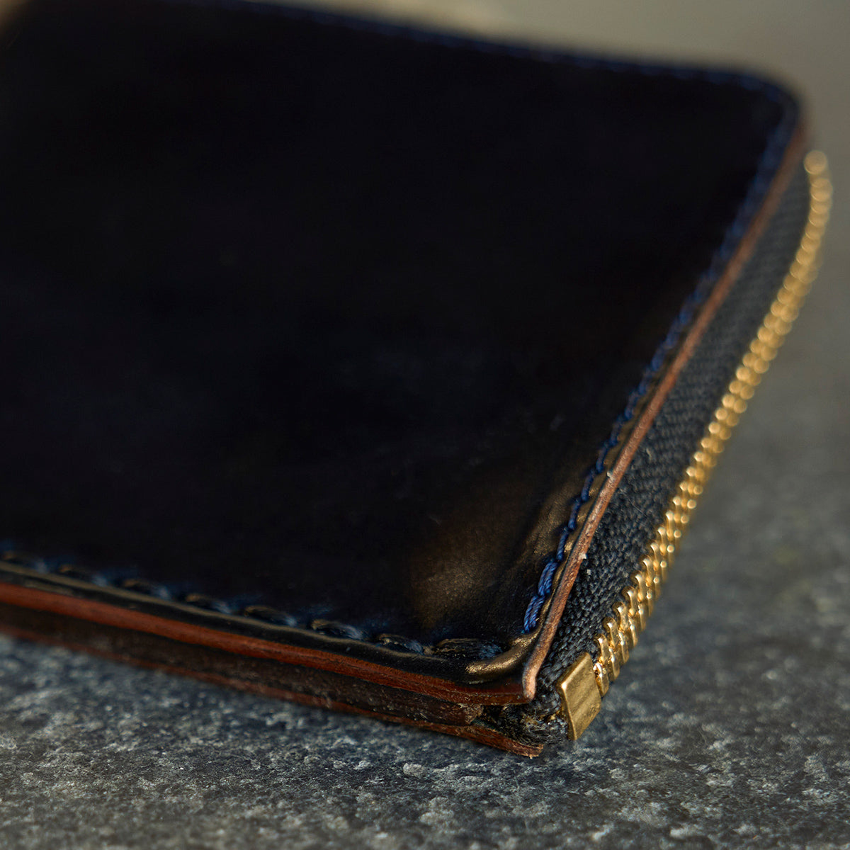 Horween Shell Cordovan Zip Wallet No.11