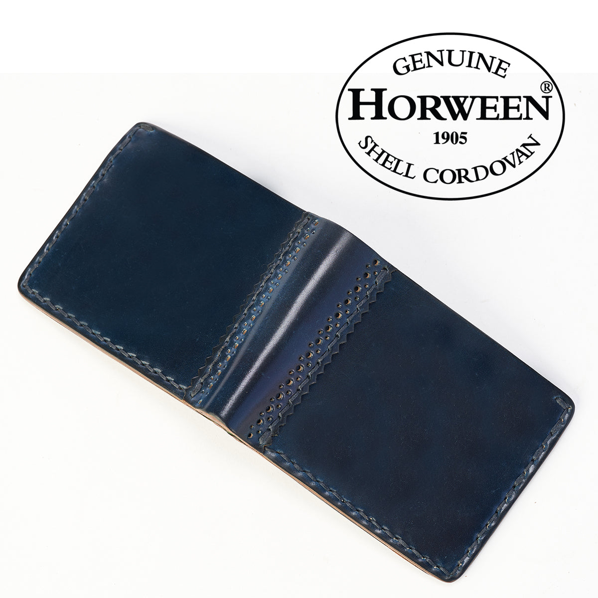 Shell Brogue Wallet No. 40 — Coronado Leather
