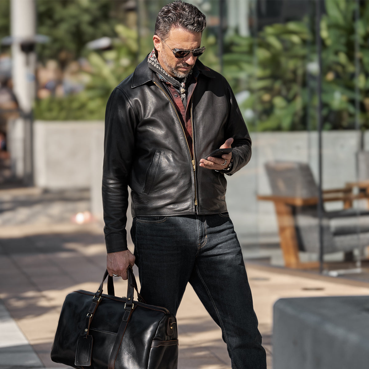 Classic Americana Bomber No.102 | Black J102