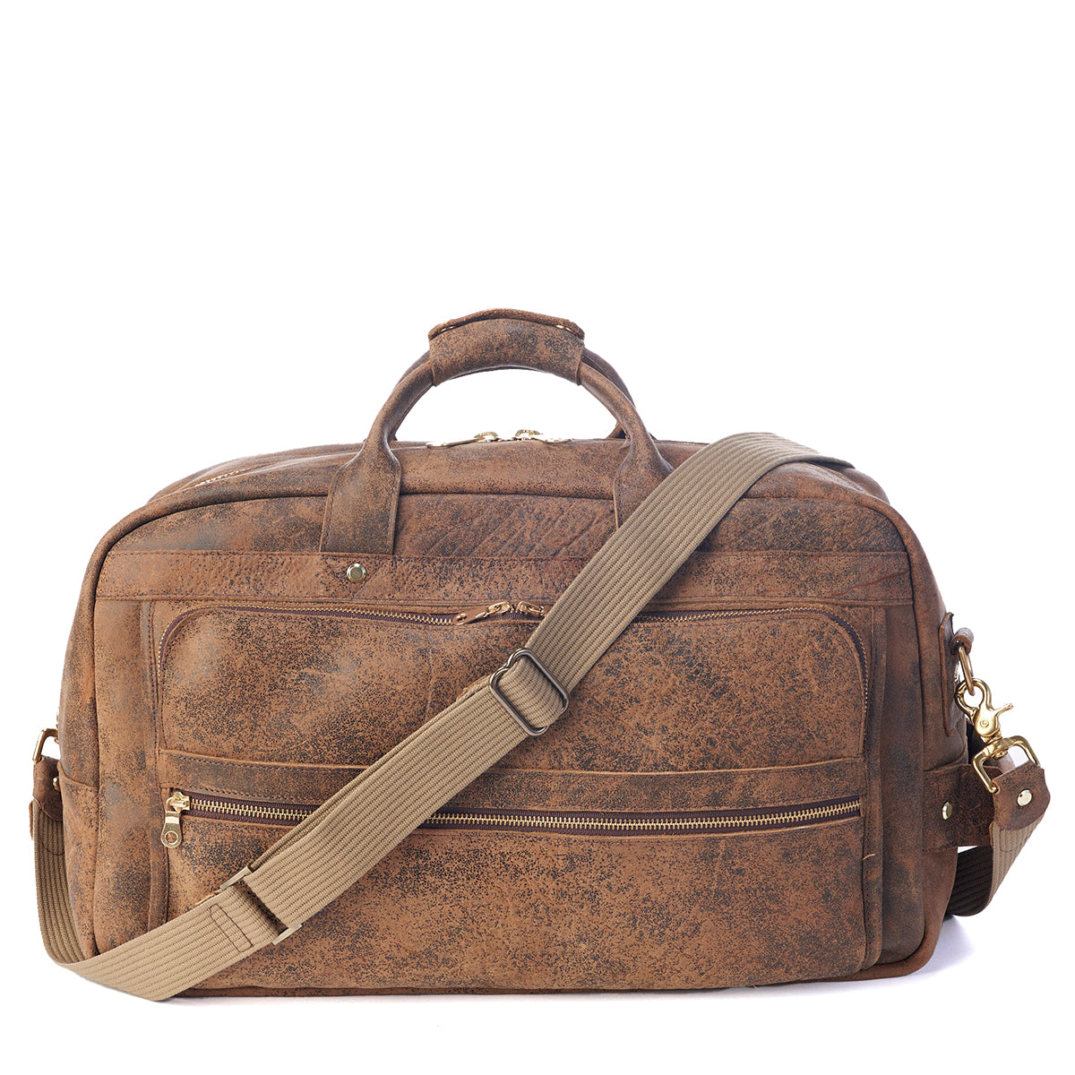 Antiqued Bison Duffel #401