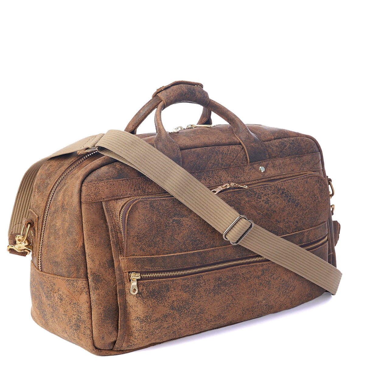 Antiqued Bison Duffel #401