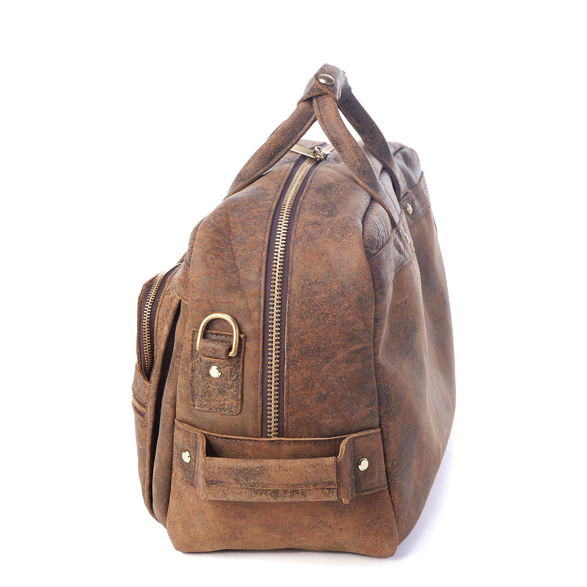 Antiqued Bison Duffel #401