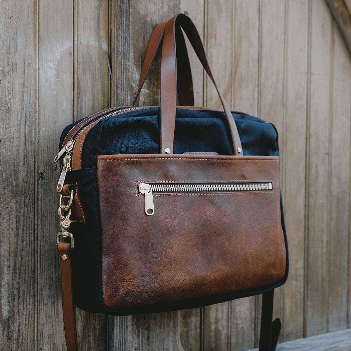 Bison Heritage Canvas Briefcase #700