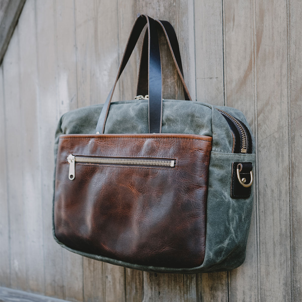 Bison Heritage Canvas Briefcase #700