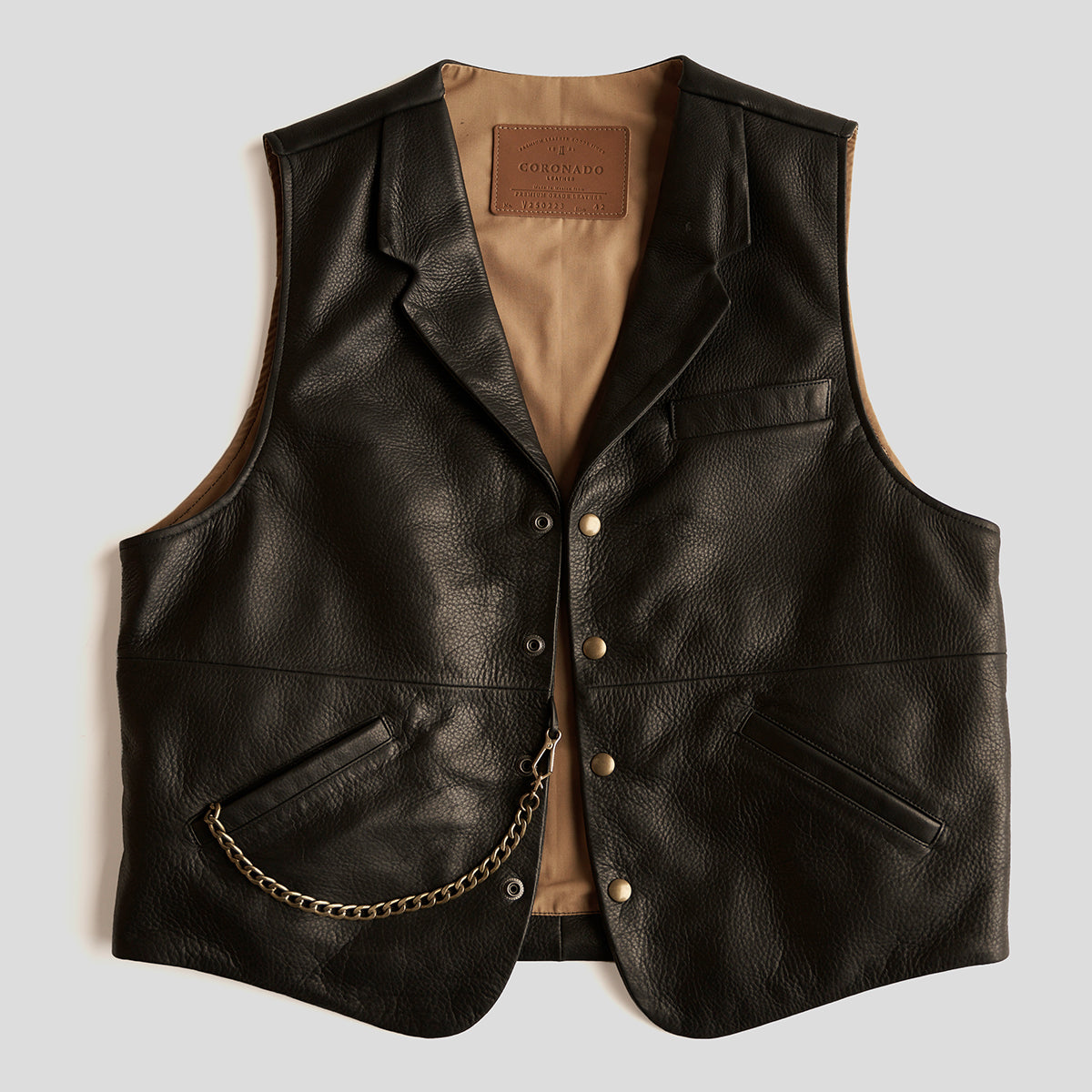 Classic Lapel Vest| Black