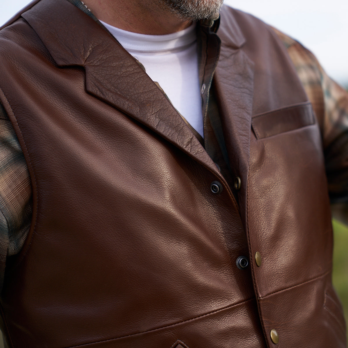 Classic Lapel Vest| Brown