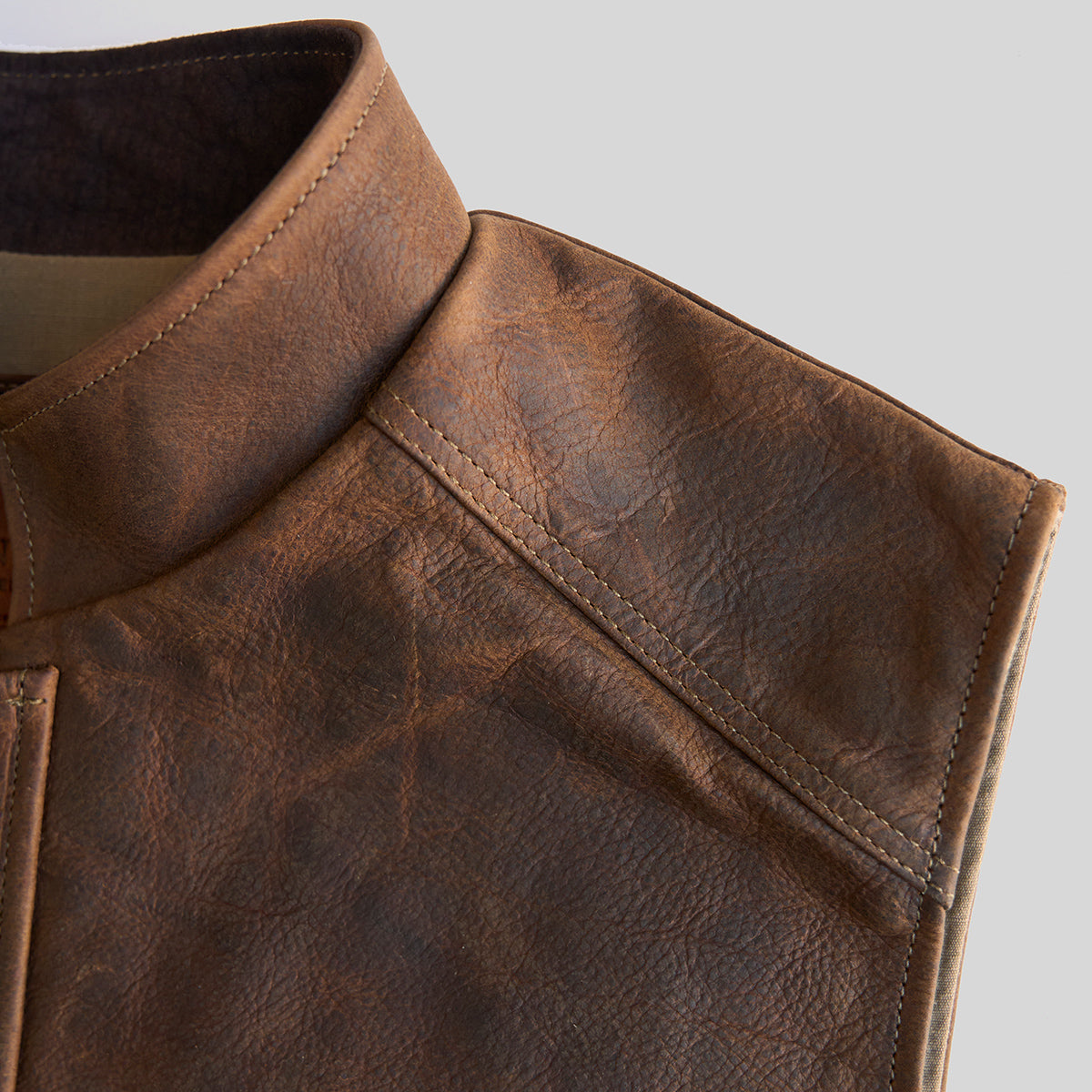 Bison Lapel Vest No.29 — Coronado Leather