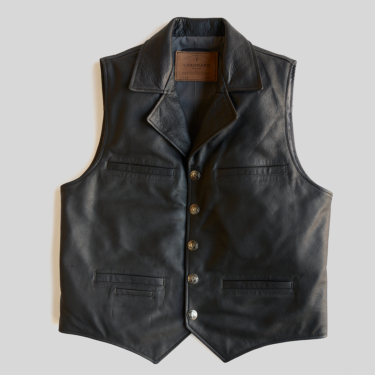 Bison Ranchers Vest No.39 | Black L.E. V39-BK