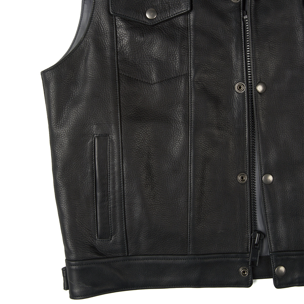 Preston Antiqued Whiskey Vest No.62 — Coronado Leather