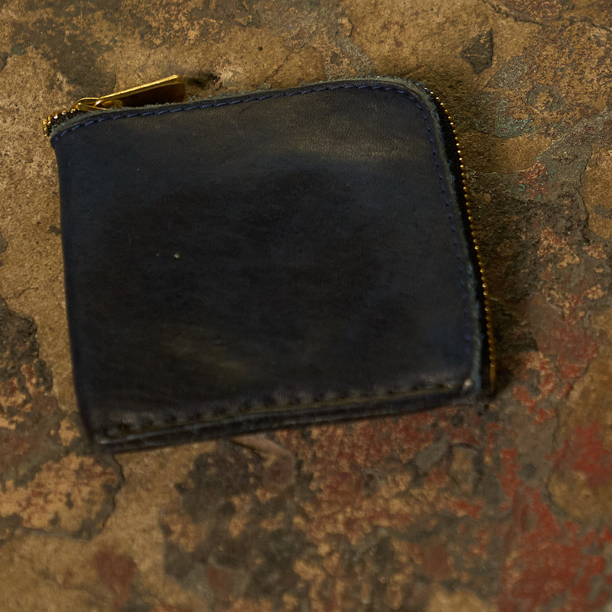 Stone Washed Half-Zip Wallet No.11 — Coronado Leather