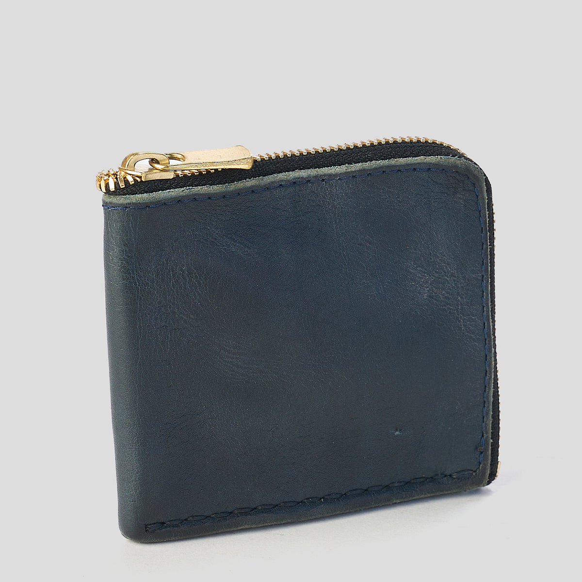 Stone Washed Half-Zip Wallet No.11 — Coronado Leather