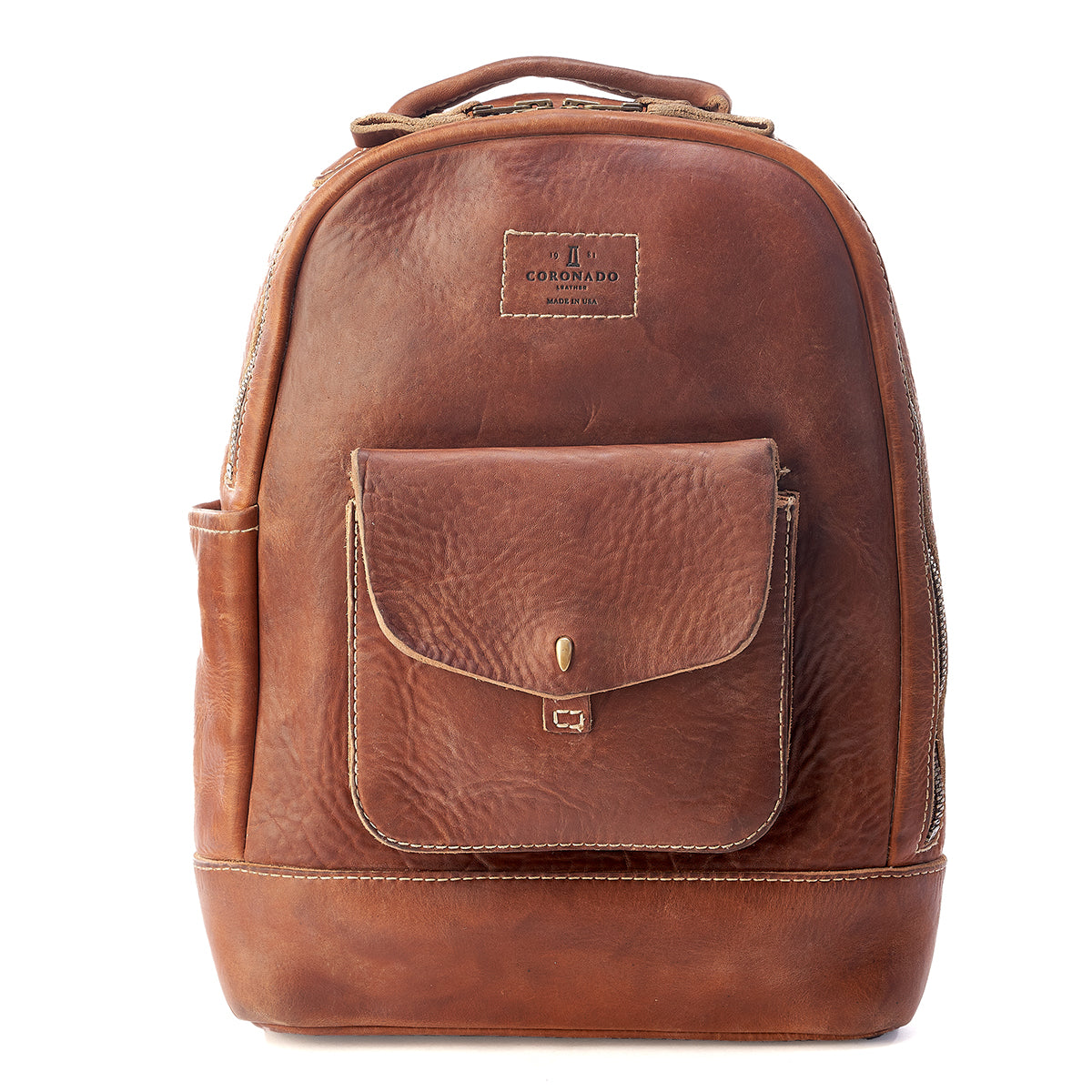 Vintage Stone-Washed Backpack #115 — Coronado Leather