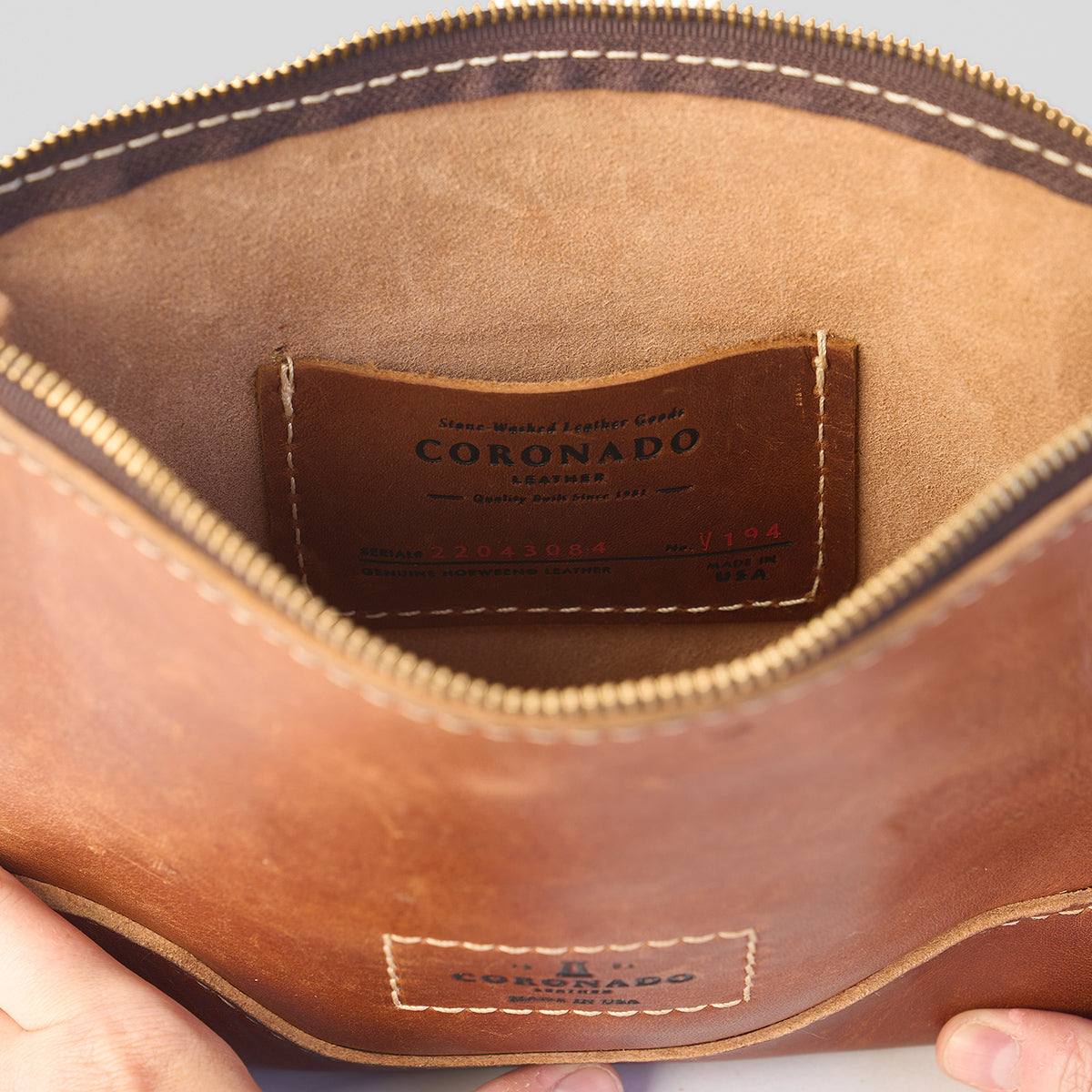 Rugged Leather Utility Pouch: Brown Color, Small Size - Copper River Bags