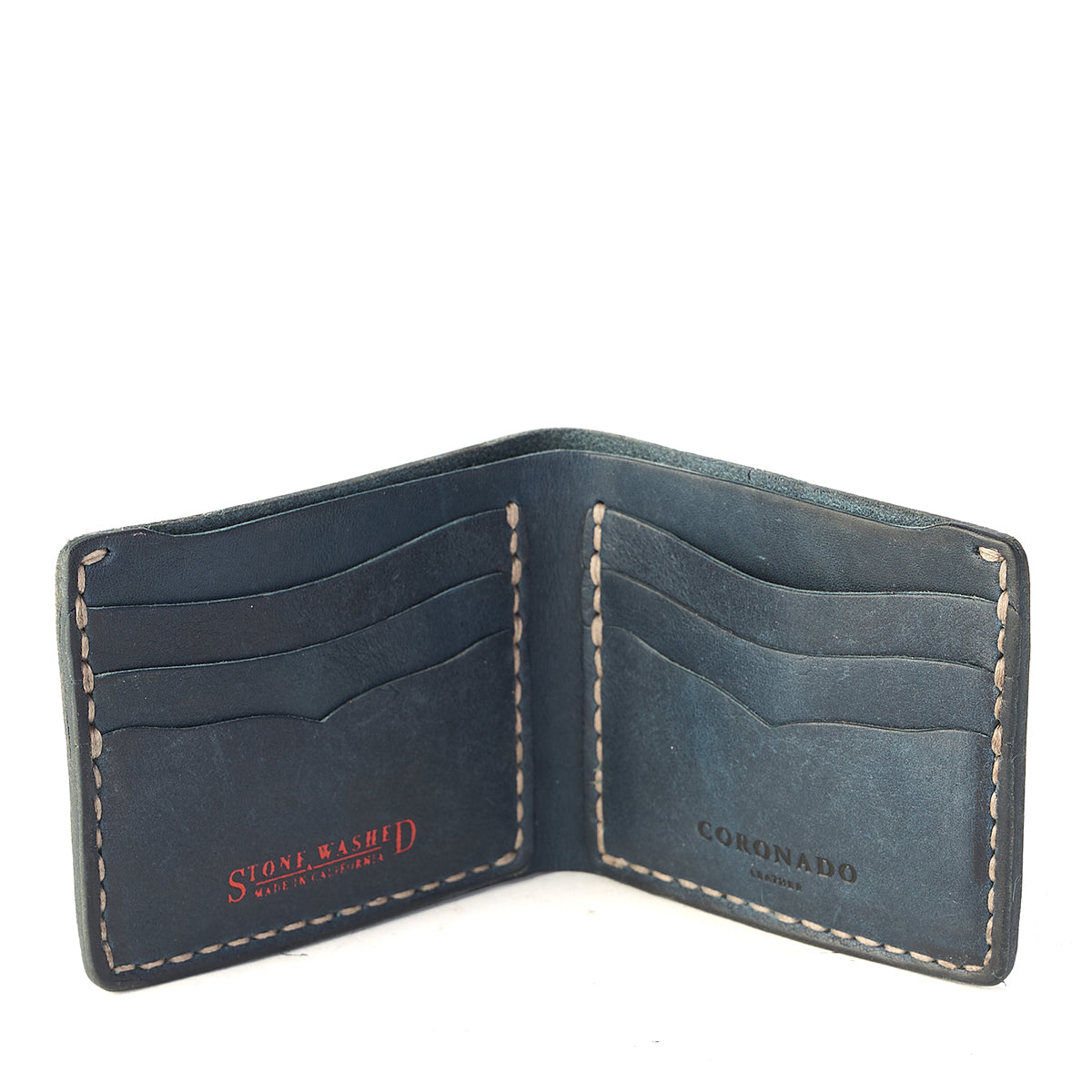 Vintage Stone-Washed Wallet No.623 | Indigo