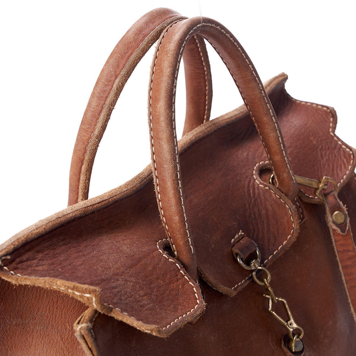 Stone Washed Satchel No. 930 (Chestnut)